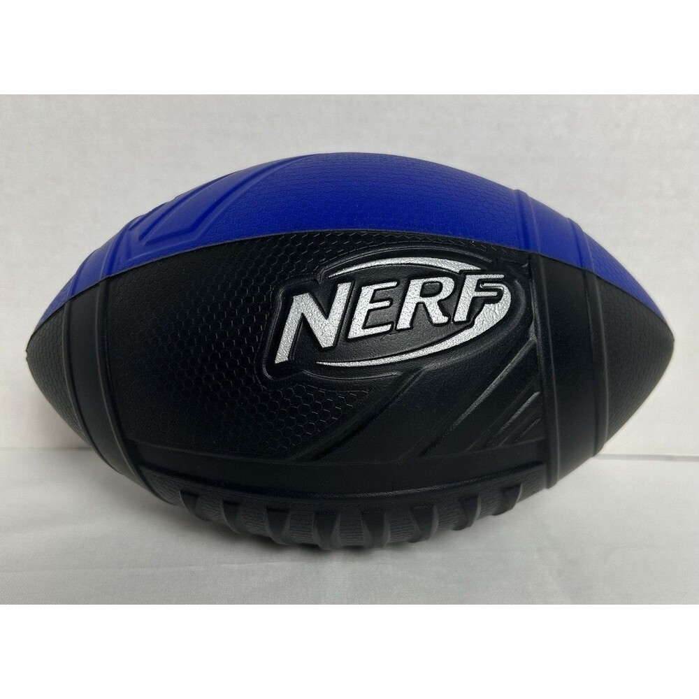 Nerf Pro Foam Football Classic Foam Black and Blue Easy to Grip New